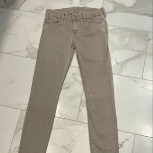 7 For All Mankind jeans, tan, size 27